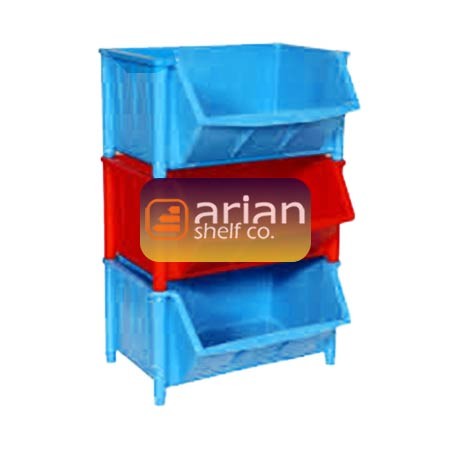 پالت پلاستیکی پایه دار 40*30 ارتفاع 20 سانتی متر