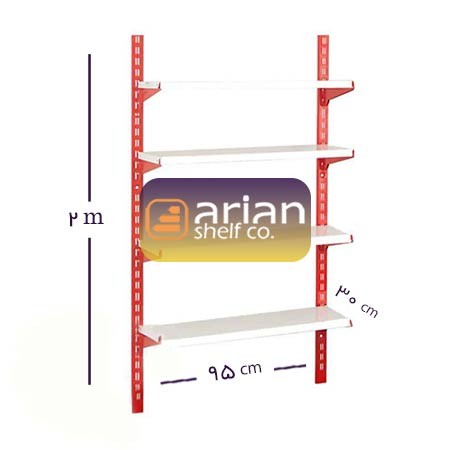 قفسه فروشگاهی 30 در 95 ارتفاع 2 متری