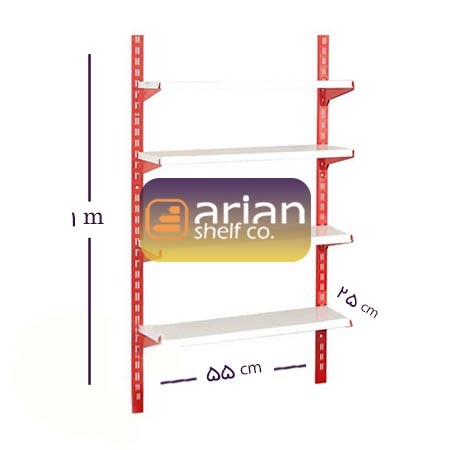 قفسه فروشگاهی 25 در 55 ارتفاع 1 متری