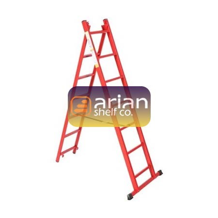 نردبان کشویی آهنی 15 پله 4 متری