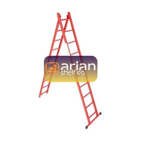 نردبان کشویی آهنی 23 پله 6 متری 2 تیکه