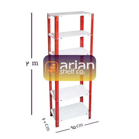 قفسه انباری رنگی 60 در 95 ارتفاع 2 متری