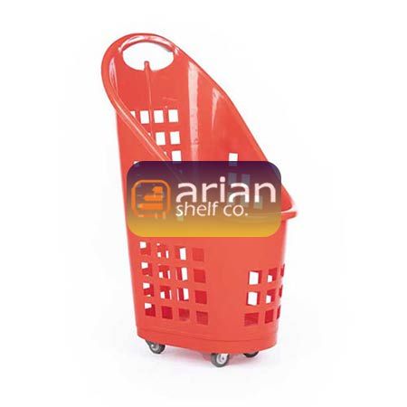 چرخ خرید فروشگاهی 75 لیتری پلاستیکی