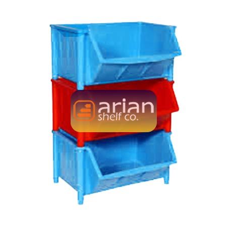 پالت پلاستیکی پایه دار 40*30 ارتفاع 20 سانتی متر