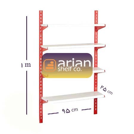 قفسه فروشگاهی 25 در 95 ارتفاع 1 متری