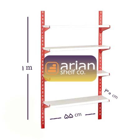 قفسه فروشگاهی 30 در 55 ارتفاع 1 متری