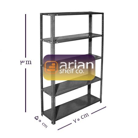 قفسه فلزی انباری 50 در 70 ارتفاع 3 متری