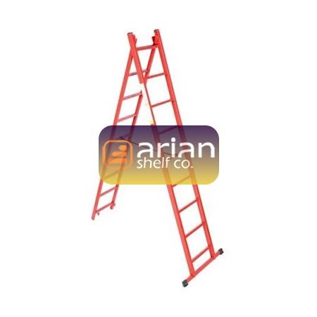 نردبان کشویی آهنی 19 پله 5 متری