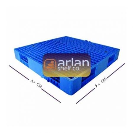 پالت پلاستیکی زیر بار 60 در 80 سانتی متری مشبک